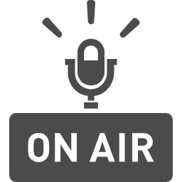 ラジオのON AIRの無料アイコン 1